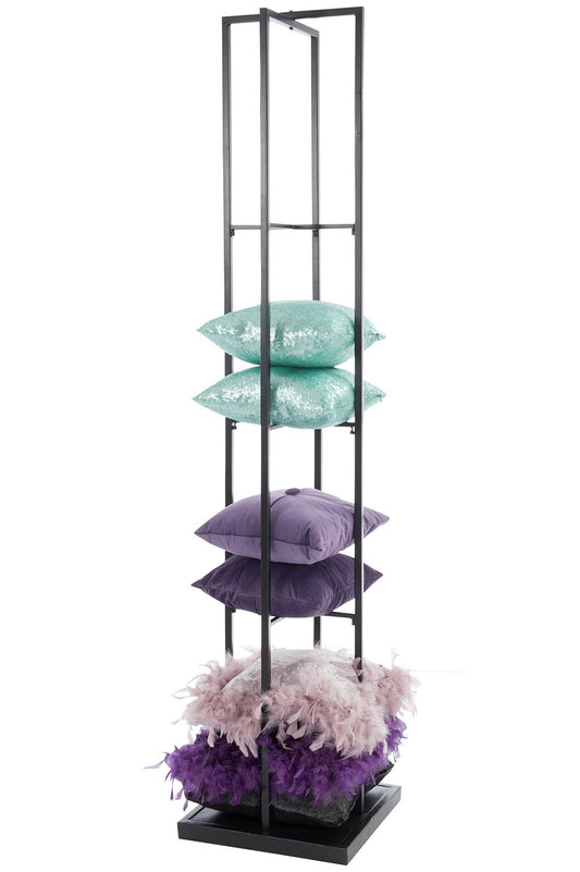 Cushion Rack Metal Black