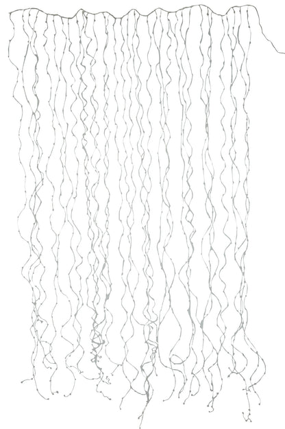 Christmas light curtain 2x3m silver 1020led warm white