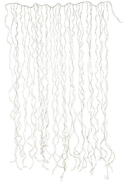 Christmas light curtain 2x3m silver 1020led warm white