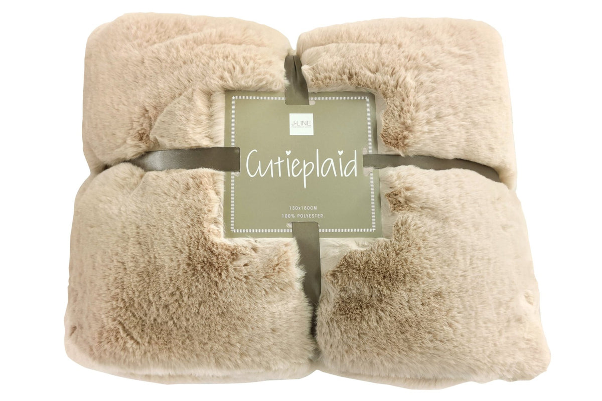 Plaid Cutie Polyester Beige