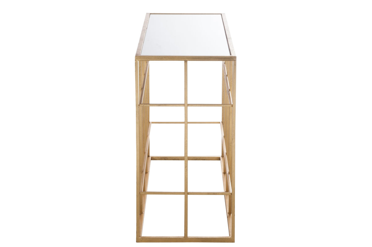 Console Bars Metal/Glass Gold