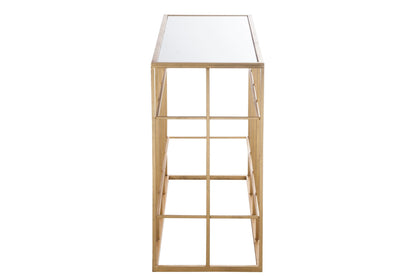 Console Bars Metal/Glass Gold