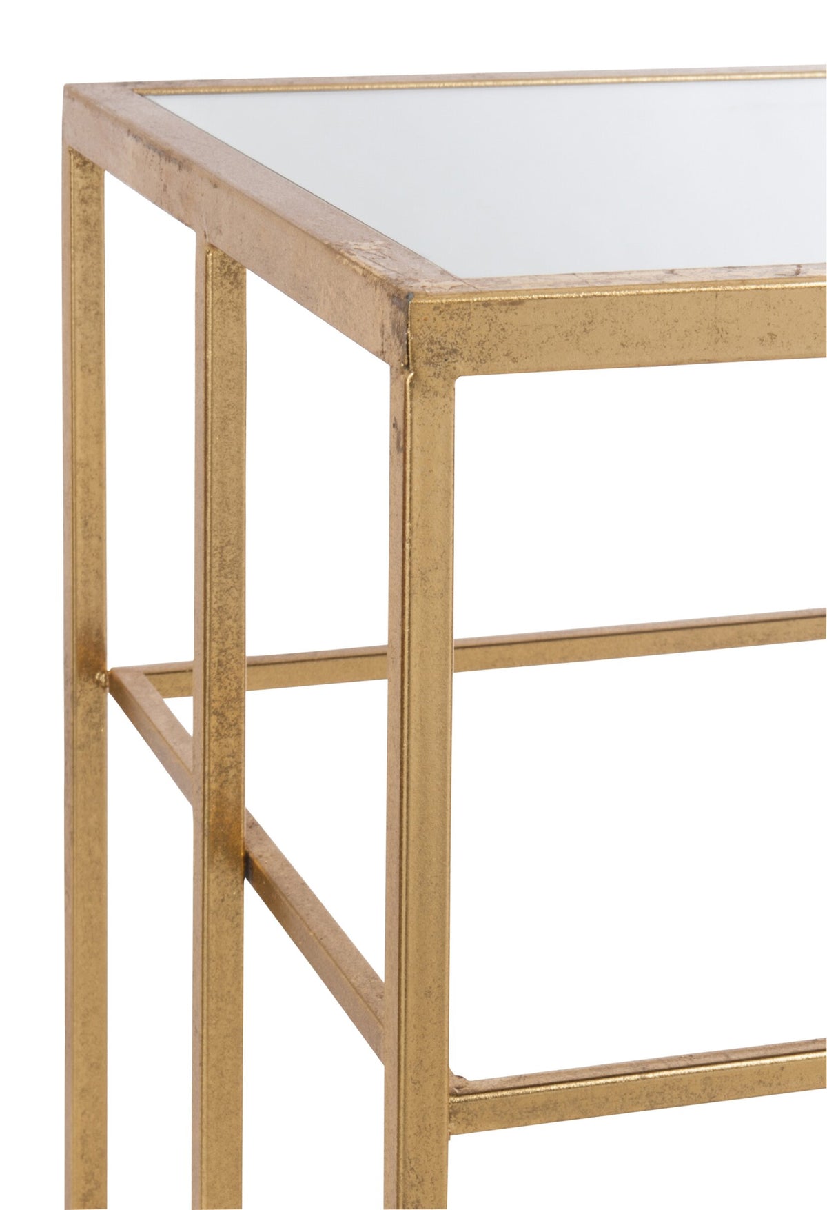 Console Bars Metal/Glass Gold