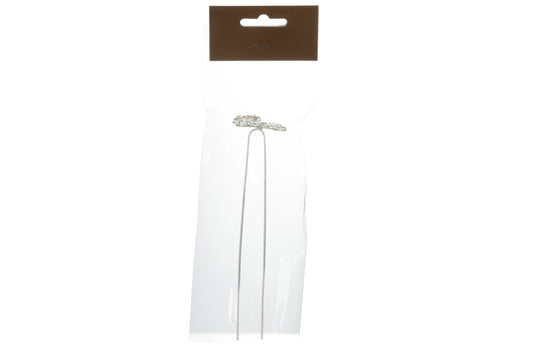 Pin Hearts Strasses White