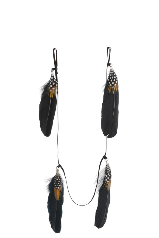 Garland Feathers Brown/Black