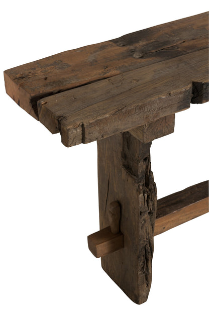 Console Rough Recycled Wood Brown