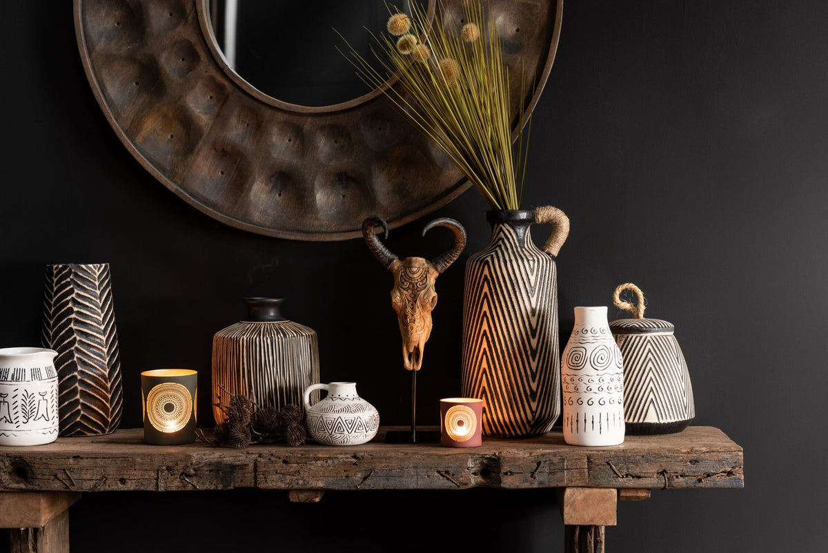 Console Rough Recycled Wood Brown