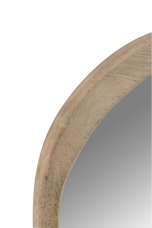 Mirror Irregular Mango Wood Small