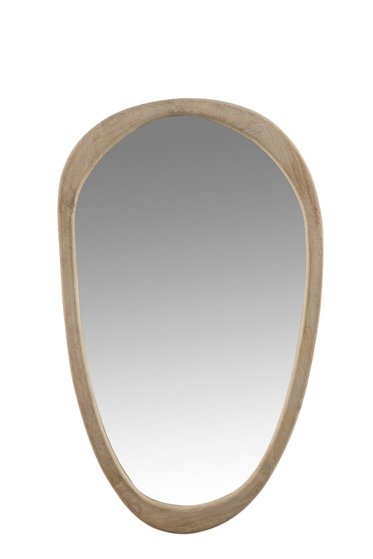 Mirror Irregular Mango Wood Large