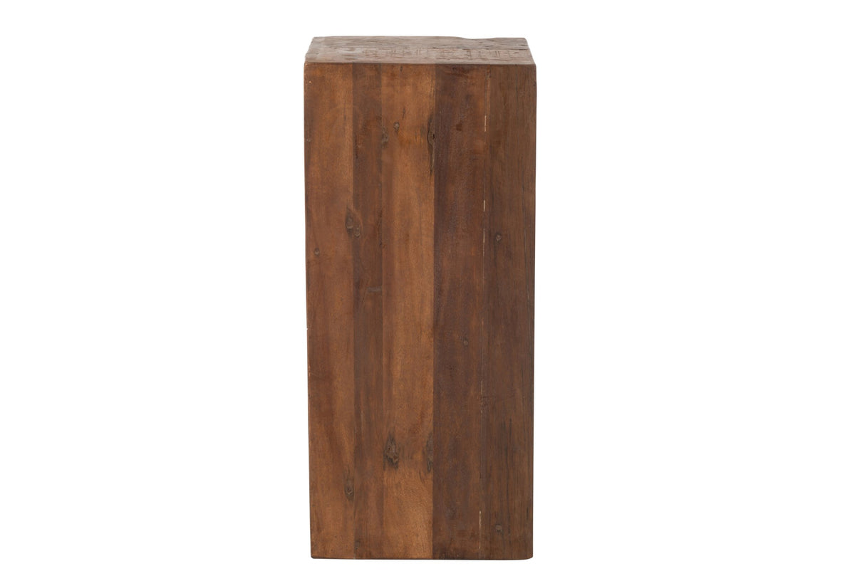 Cabinet 12drawers Rough Recycled Wood Brown