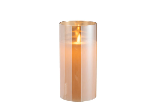 Ledlamp Blinkend Glas Goud Medium