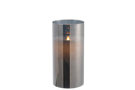 Ledlamp Blinkend Glas Grijs Medium