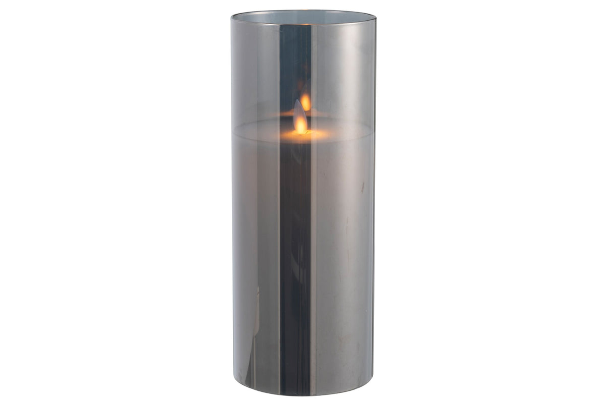 Ledlamp Blinkend Glas Grijs Large