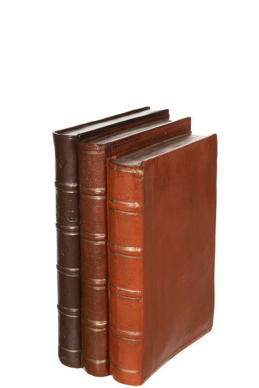 Books Poly Brown Large