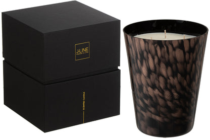 Geurkaars Noa Sandalwood Zwart/Goud Large
