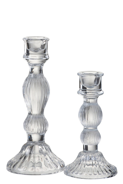 Kandelaar Bol Glas Transparant Large