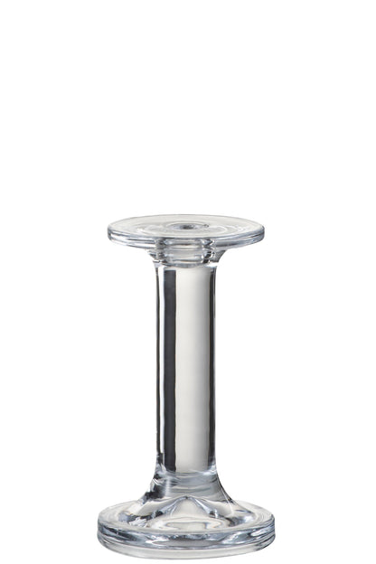 Kandelaar Effen Glas Transparant Small