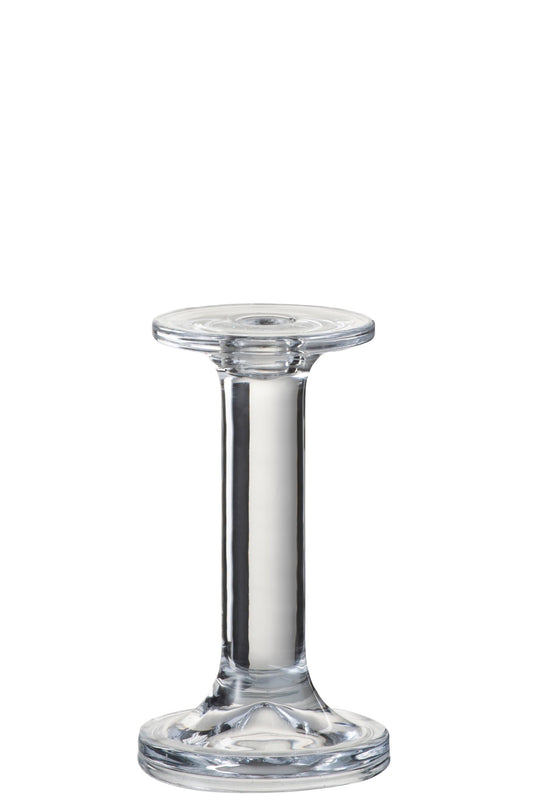 Kandelaar Effen Glas Transparant Small
