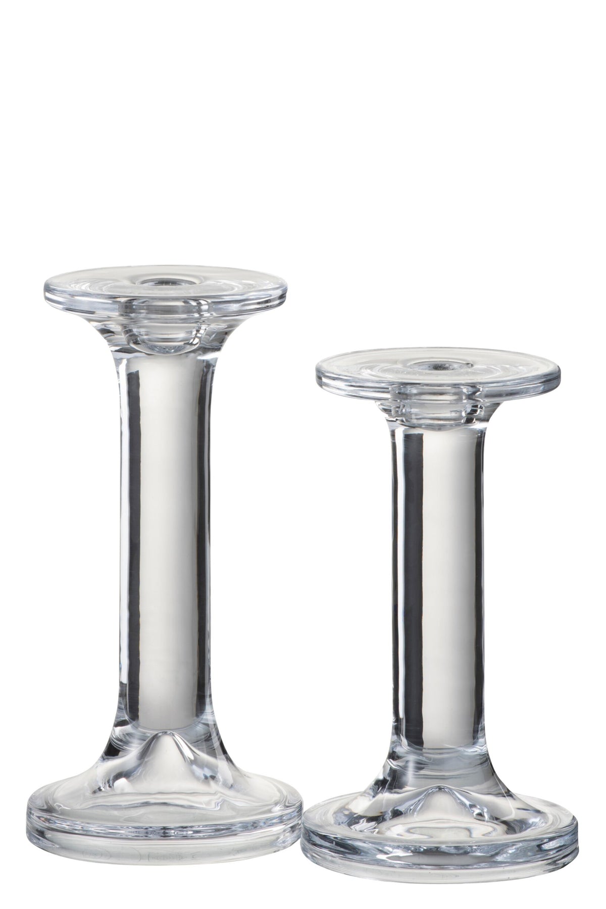 Kandelaar Effen Glas Transparant Large