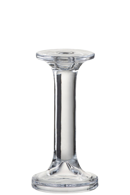 Kandelaar Effen Glas Transparant Large