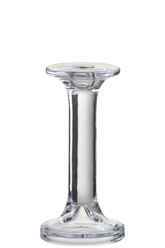 Kandelaar Effen Glas Transparant Large